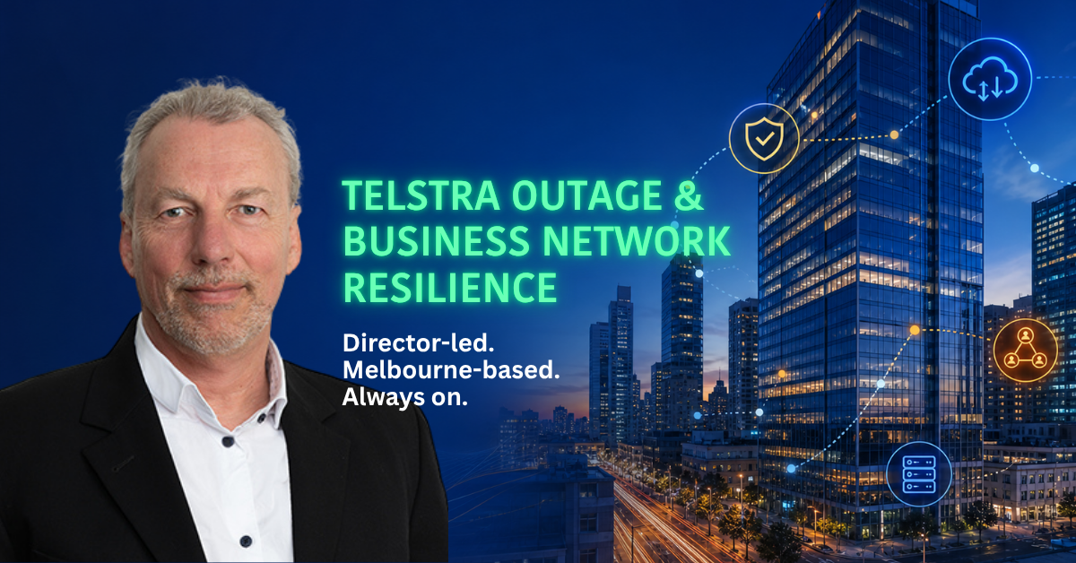 Telstra outage business network resilience. As a director-led Managed Service Provider, Intellect IT helps Melbourne businesses reduce that risk through resilient network design, proactive monitoring and practical continuity planning.
